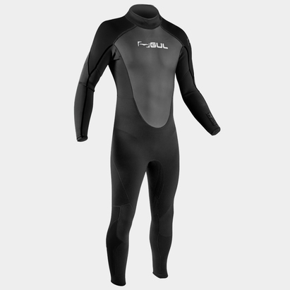 Gul Mens Response 3/2mm Blindstitch Steamer Wetsuit Full Length Surf Swim Dive 