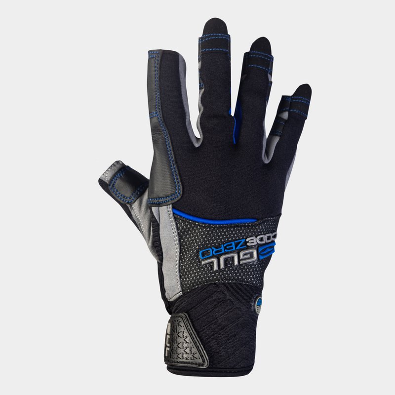 Gul Winter Short Finger Sailing Gloves 2018 Black/Charcoal 