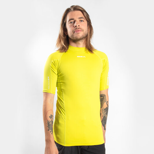 GUL UV Protection Flatlock Short Sleeve Rash Vest Men's