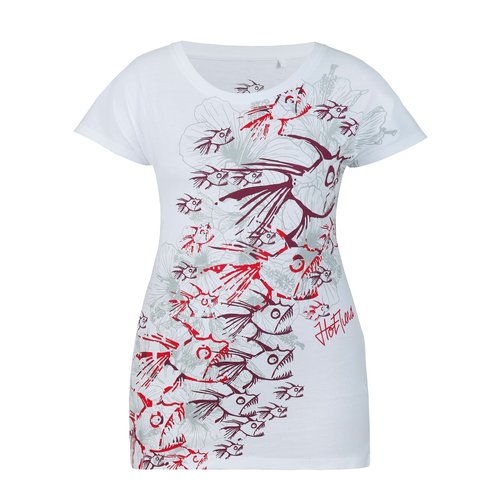 Tuna Pattern T Shirt Ladies
