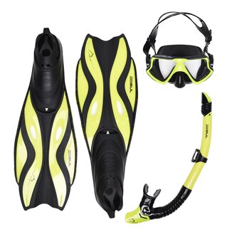 Mask Snorkel And Fin Set Adults