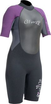 G-Force Ladies 3mm Flatlock Shorti