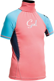 GIRLS FL SHORT SLEEVE RASHGUARD