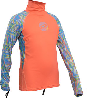 GIRLS FL LONG SLEEVE RASHGUARD