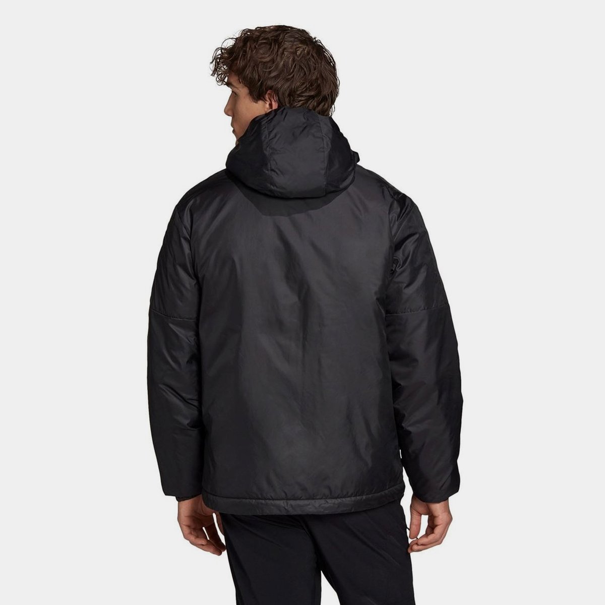 3 Stripe Essential Hooded Jacket Mens