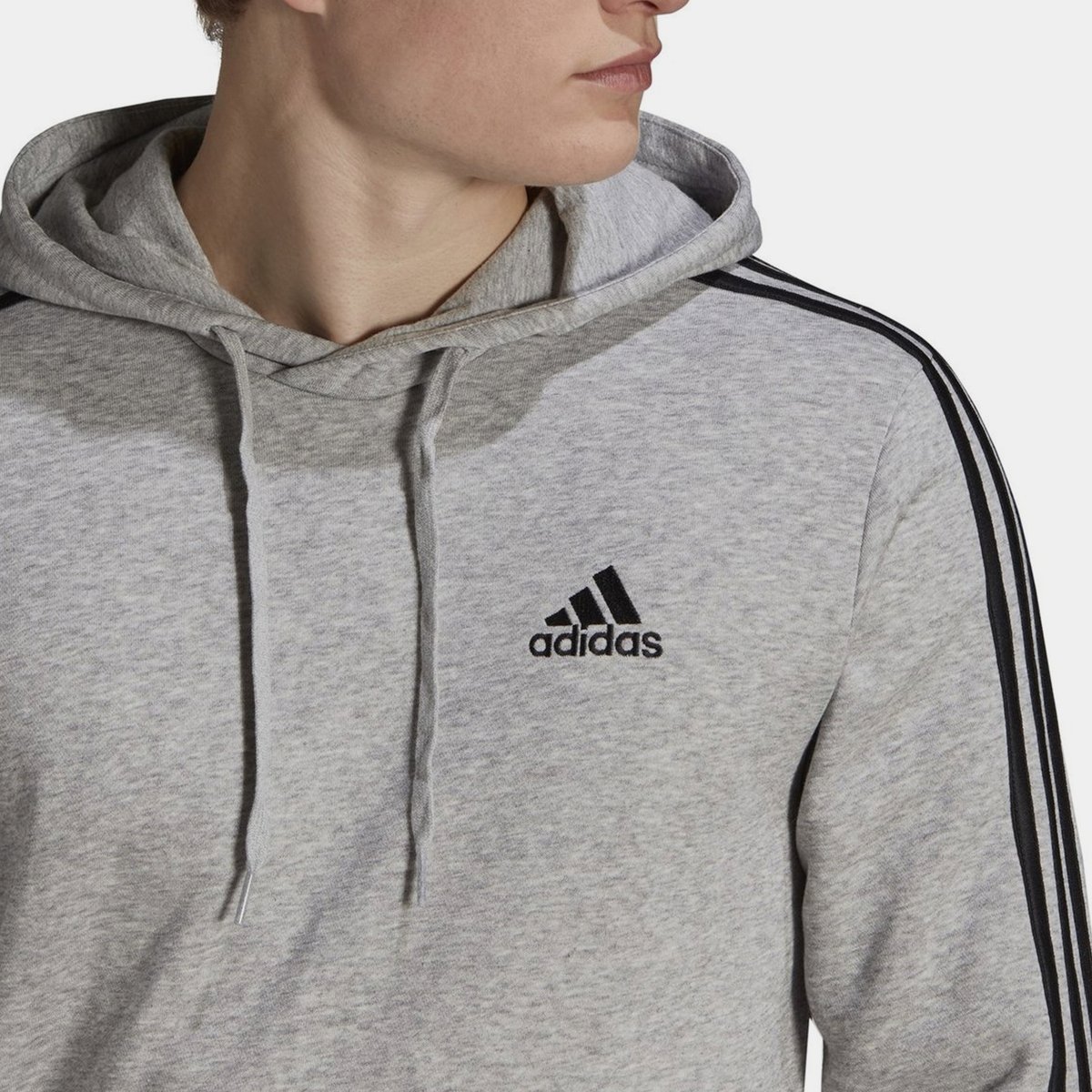 Fleece 3 Stripes Hoodie Mens