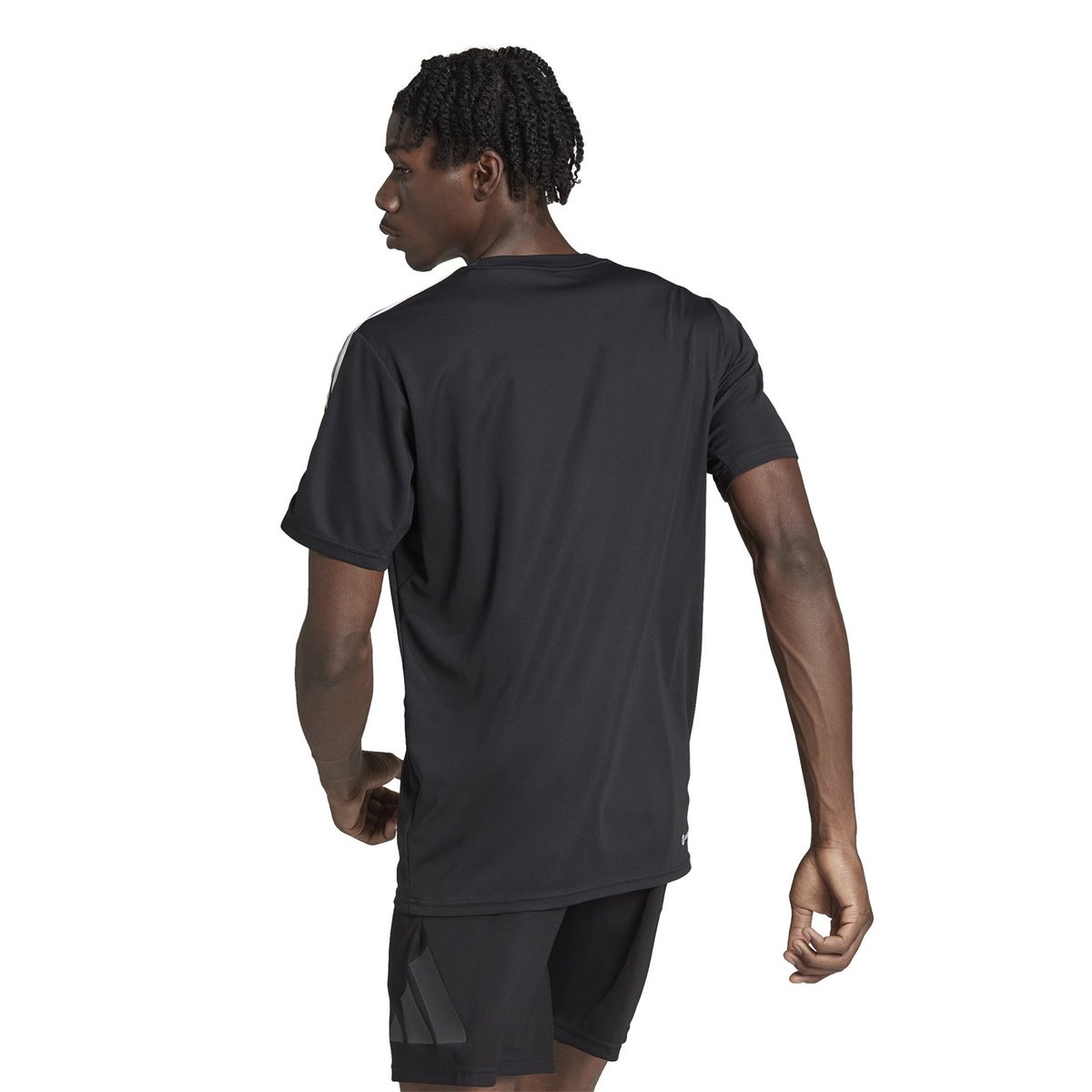 3 Stripe Essentials Training T-Shirt Mens