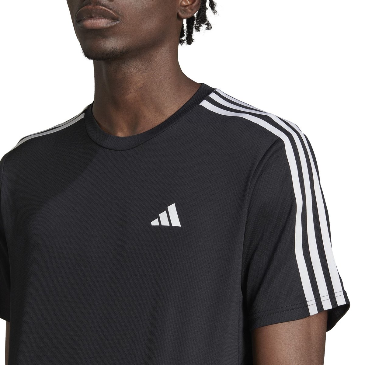 3 Stripe Essentials Training T-Shirt Mens