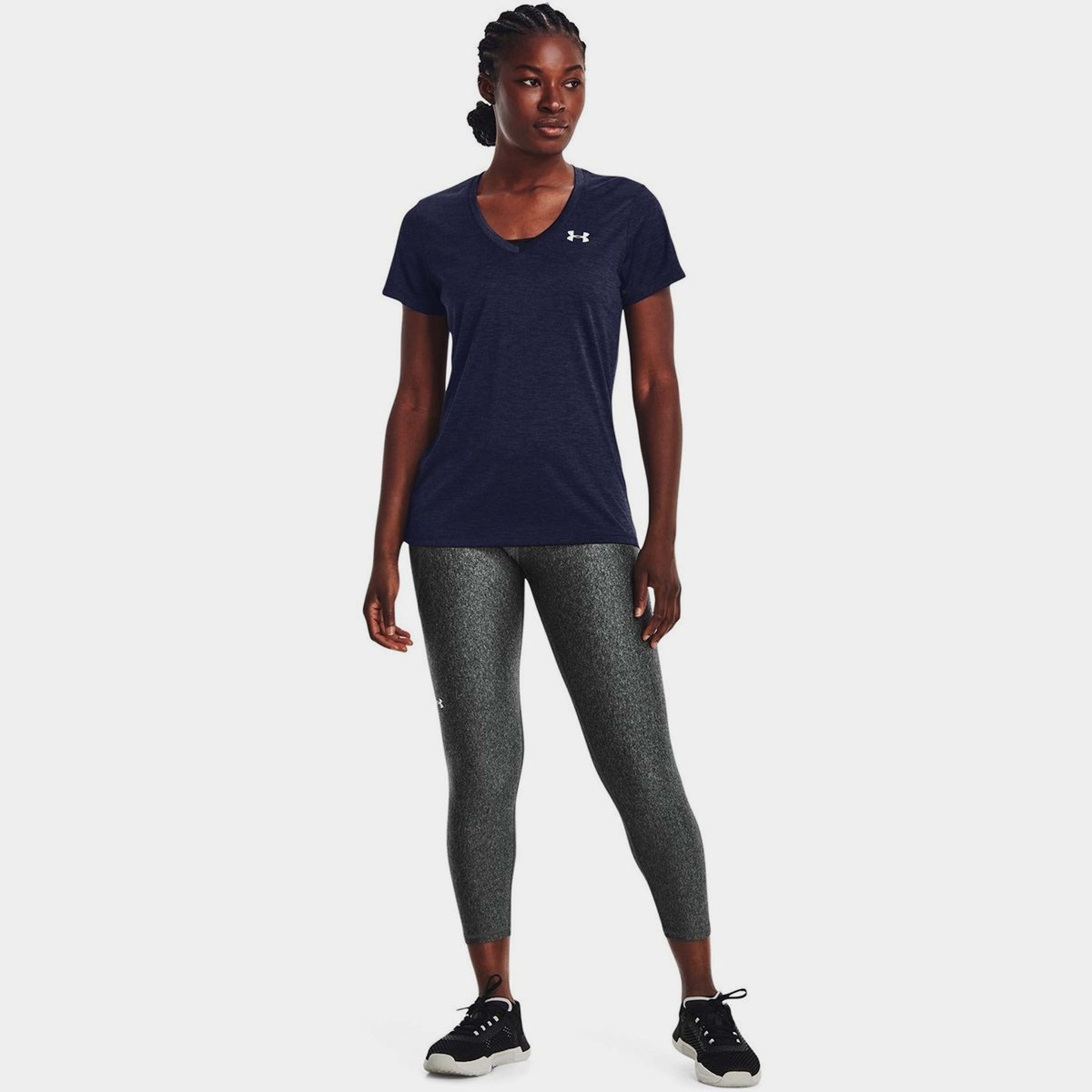 Tech™ Twist V Neck Short Sleeve Womens
