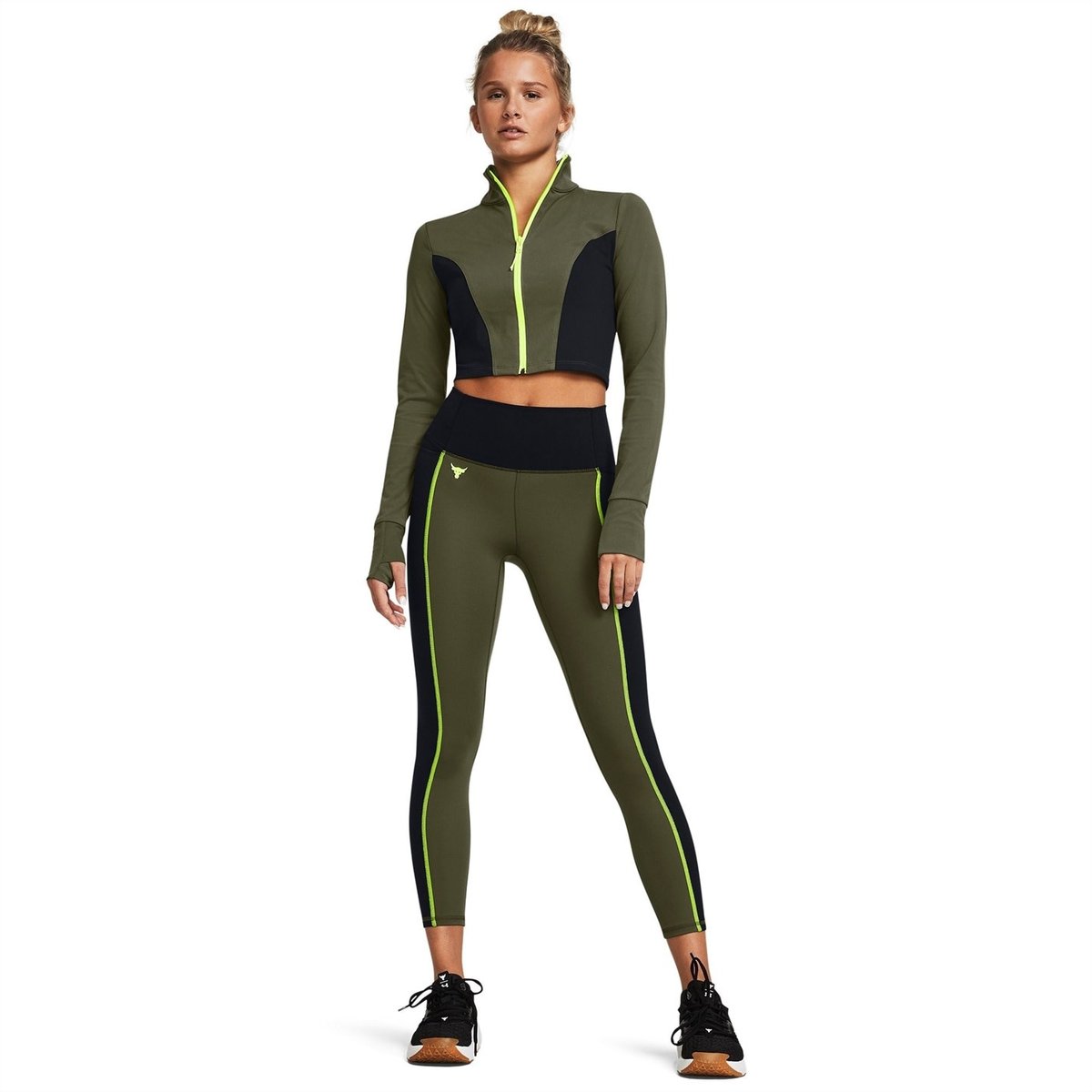 Project Rock Cropped Gym Jacket Womens