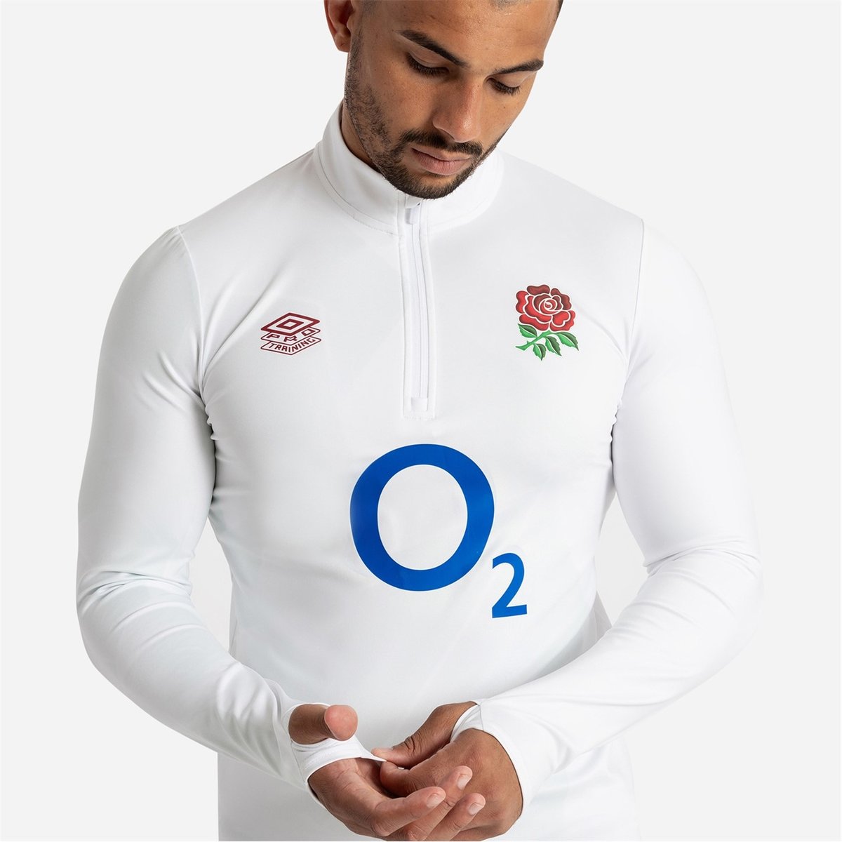 England Rugby Warm Up Mid Layer Top 2023 Adults