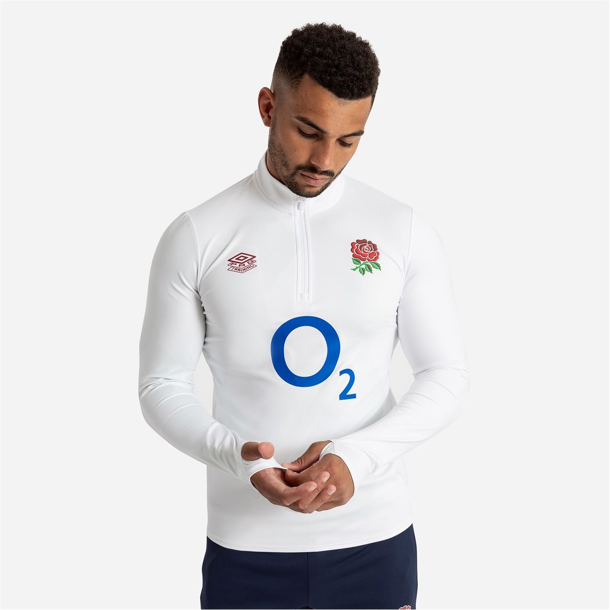 England Rugby Warm Up Mid Layer Top 2023 Adults