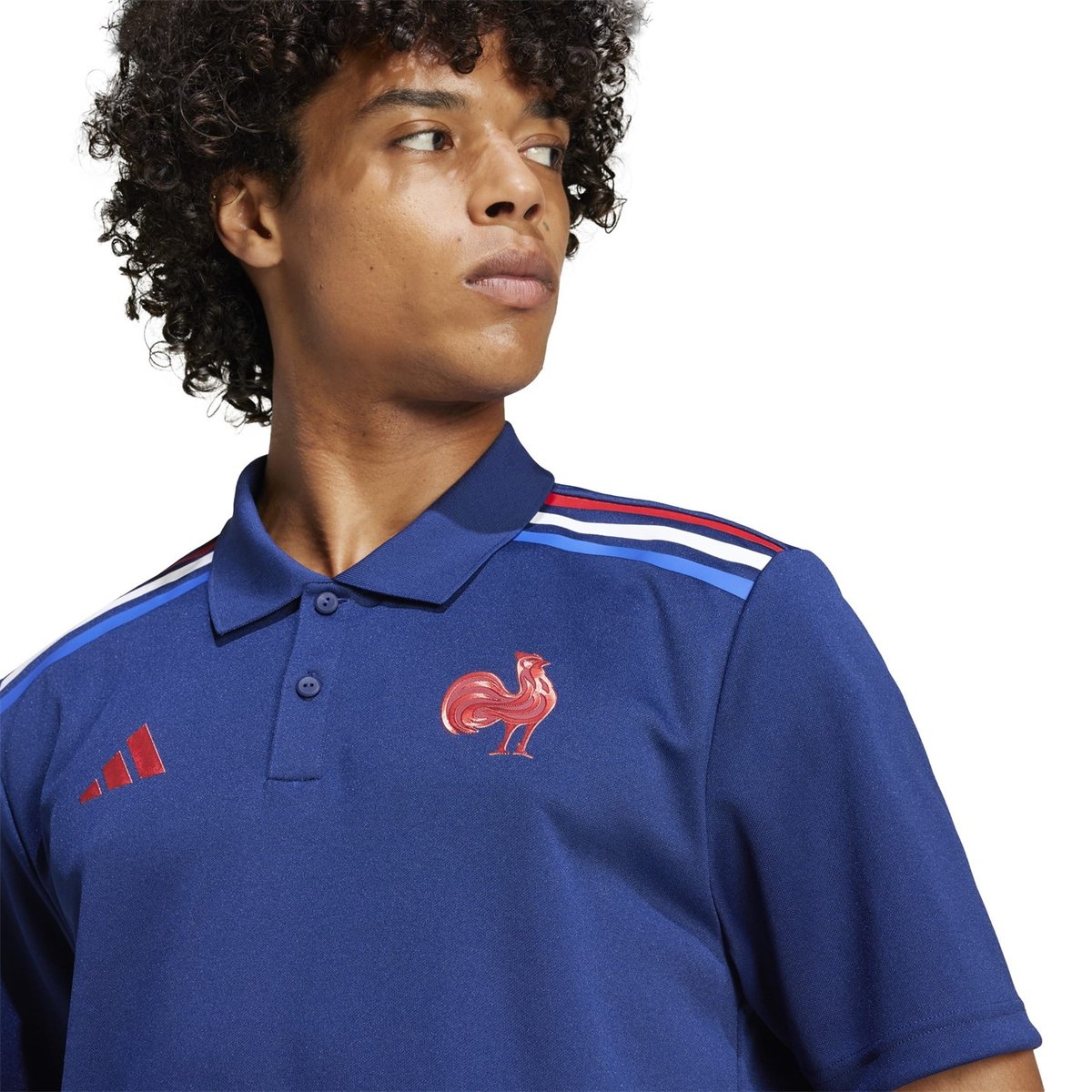 France 24/25 Home Polo Shirt Mens