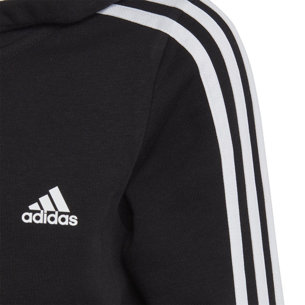 Essentials Girls 3 Stripes Zip Track Top Hoodie