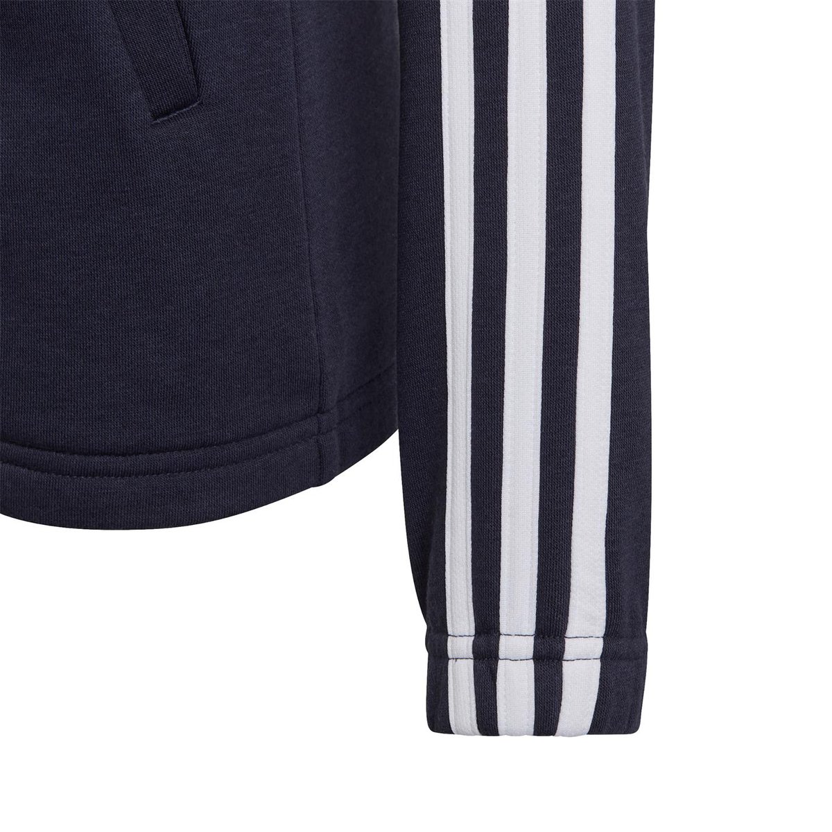 Essentials Girls 3 Stripes Zip Track Top Hoodie