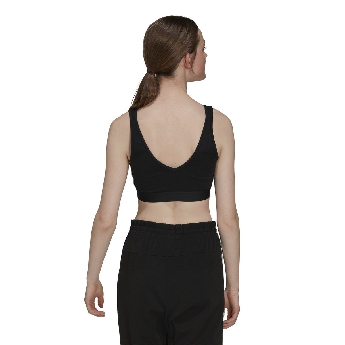 3 Stripes Crop Top With Removable Pads